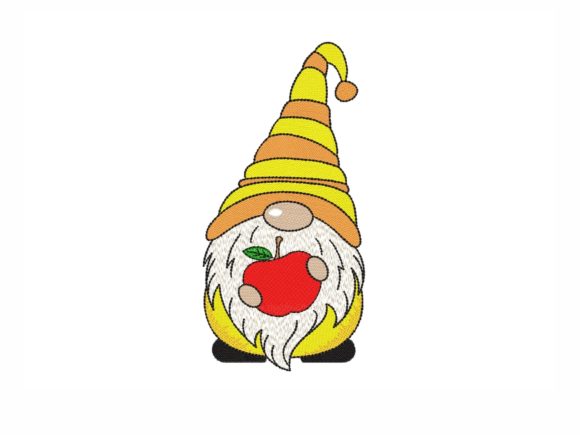 Adorable School Gnome: A Perfect Back-to-School Embroidery