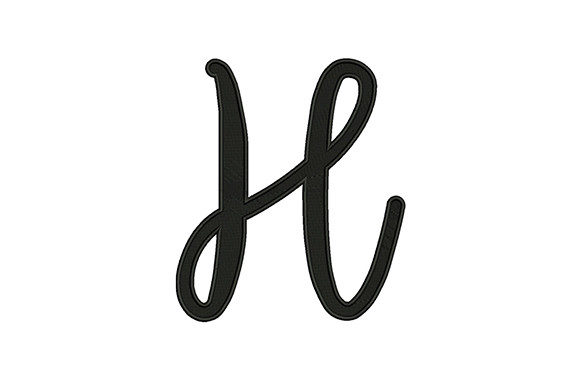 Alphabet H: A Charming Addition to Your Embroidery Collection