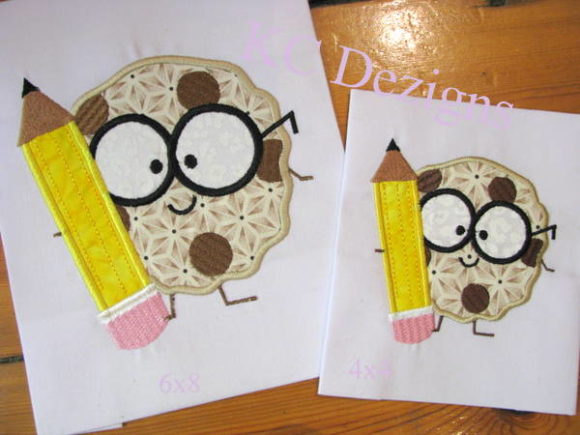 Charming Boy Cookie with Pencil Embroidery