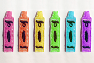 Charming Crayon Feltie: A Versatile Embroidery Design
