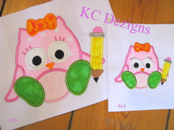 Charming Girl Owl with Pencil for Personalized Gifts