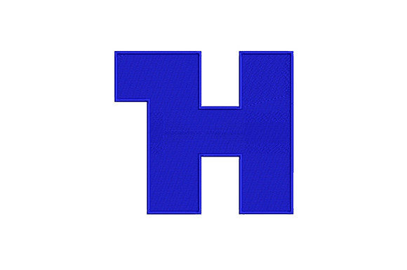 Charming Letter H for Personalized Embroidery