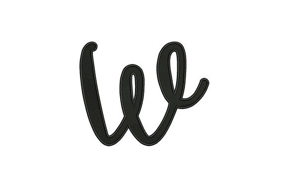 Charming Lower Case Alphabet W for Personalized Gifts