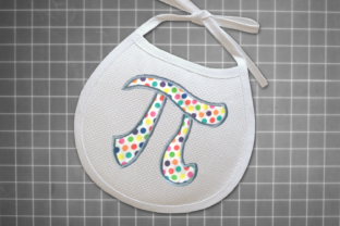 Charming Math Pi Symbol Applique for Seasonal Use