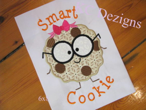 Charming Smart Cookie Girl Embroidery Design