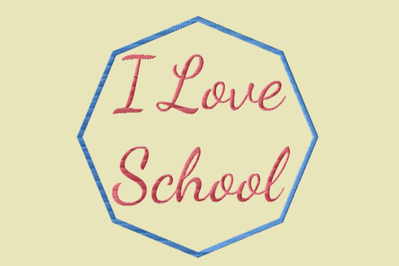 I Love School: A Versatile Design for Merch