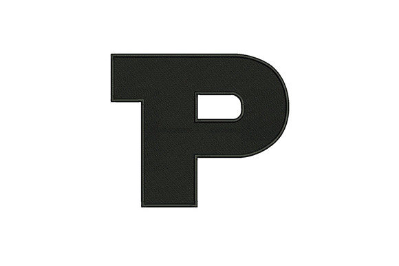 Letter P: A Versatile Design for Business Embroidery
