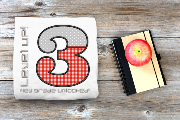 Level Up 3rd Grade Applique: A Fun Embroidery Design