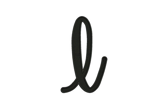 Lower Case Alphabet L: A Stylish Embroidery Choice