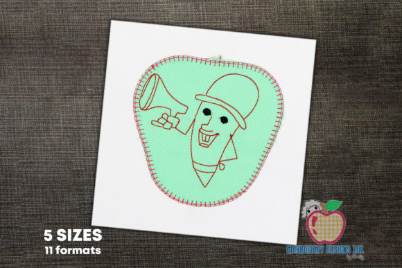 Pen Made As the Cartoon: A Charming Embroidery Design