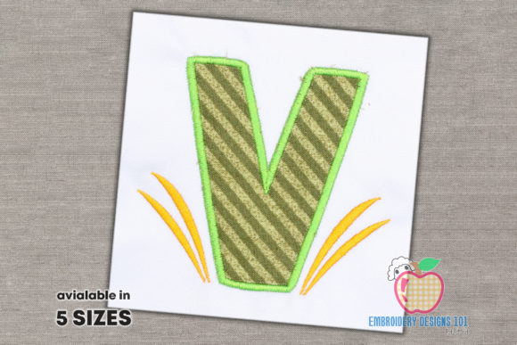 Review: Letter a with Grass Applique