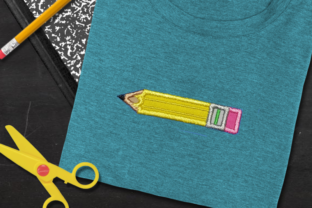School Pencil Applique: A Charming Back to School Design